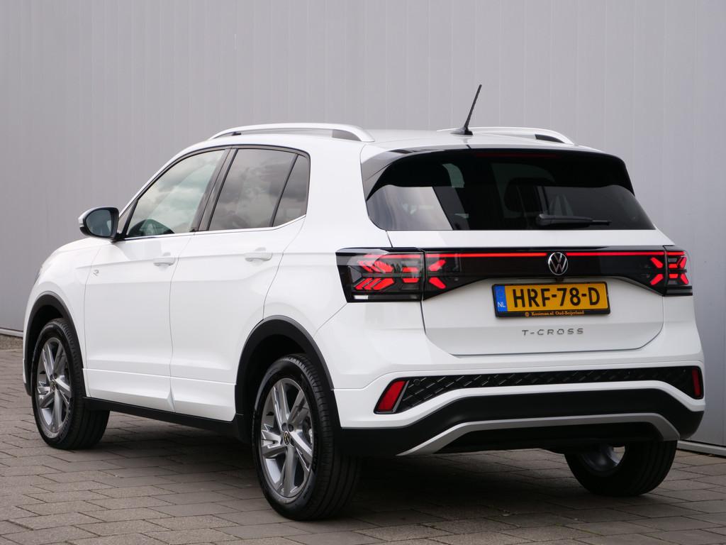 Volkswagen T-Cross 1.0 TSI R-Line 116 Pk Automaat Apple Carp, T-Cross, Gebruikt, LED verlichting, Wit