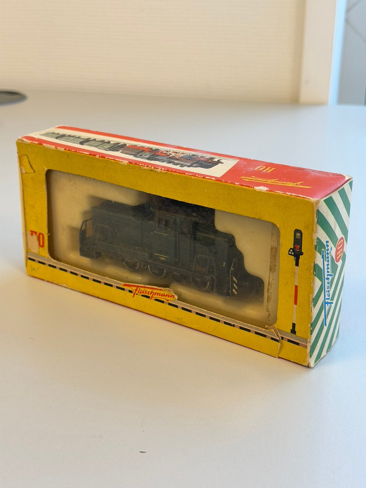 Fleischmann 1380 H0 HO Dieselloc loc locomotief V60 + Doos, Fleischmann, P, P, Ophalen of Verzenden