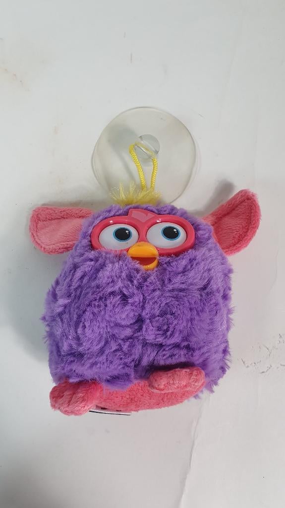 Furby knuffel, roze en paars met zuignap, Famosa. 8B1, Kinderen en Baby's, Speelgoed | Knuffels en Pluche, Tweedehands verkoop