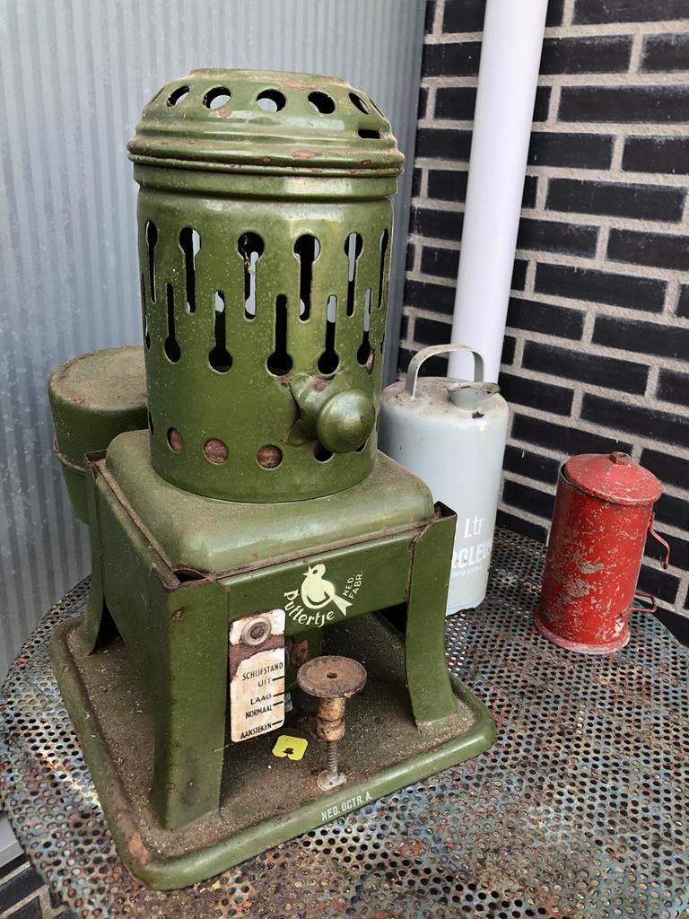Petroleumbrander puttertje, Ophalen of Verzenden, Gebruikt