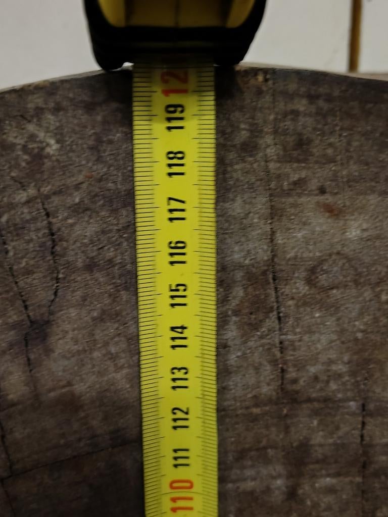 Grote boomstam schijf - 120cm diameter, 14cm dik, Ophalen, Gebruikt, Overige typen, Hardhout