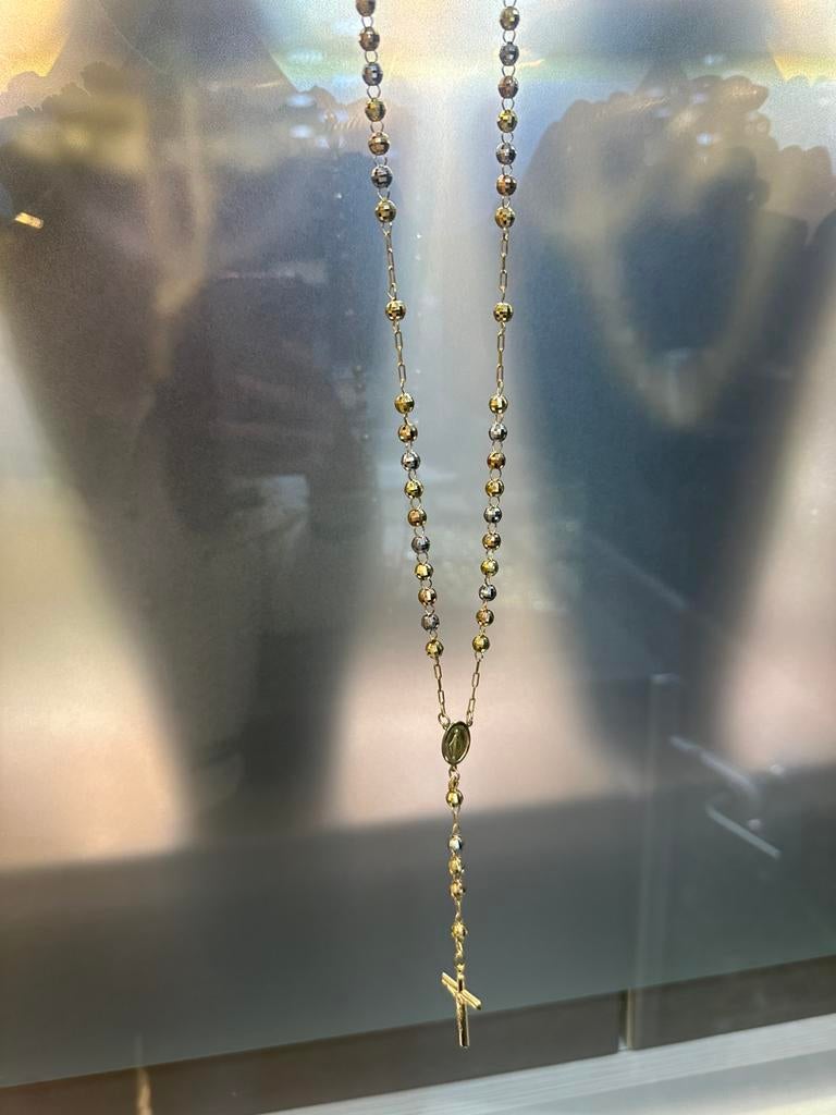 18KT Goud - 30.8 Gram - Ketting - ROSARIO, Ophalen, Nieuw, Goud, Goud