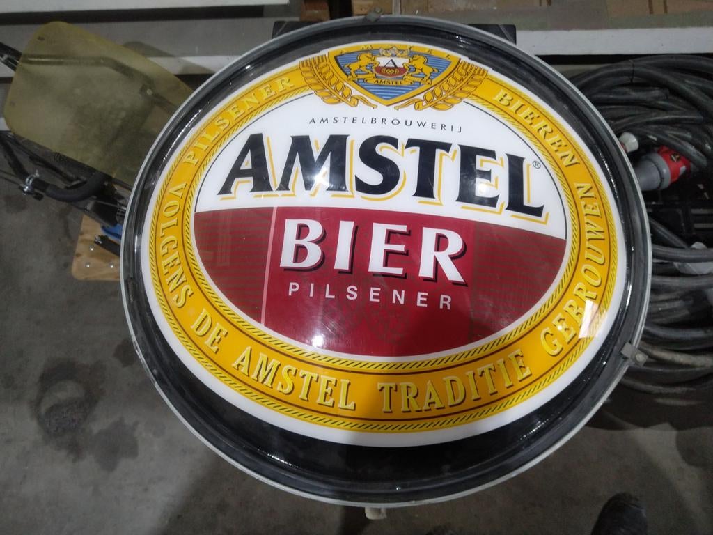 Amstel Bier Lichtbak Gevelreclame, Verzamelen, Ophalen of Verzenden, Gebruikt, Lichtbak of (neon) lamp