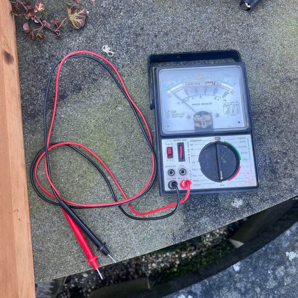 Perel ETU-500 multimeter - Mooi stukje techniek, Ophalen of Verzenden, Gebruikt, Multimeter