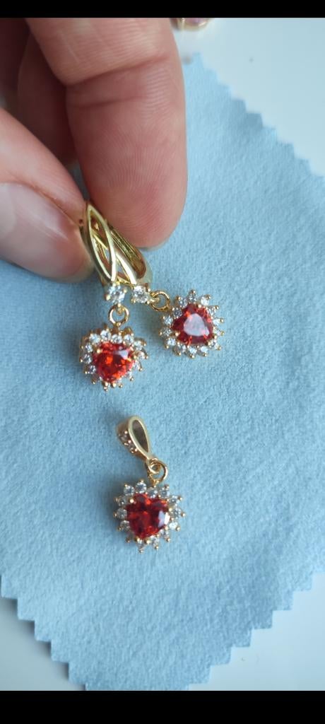Oorbellen met kristallen Swarovski, Met kristal, Overige materialen, Hangers, Overige kleuren