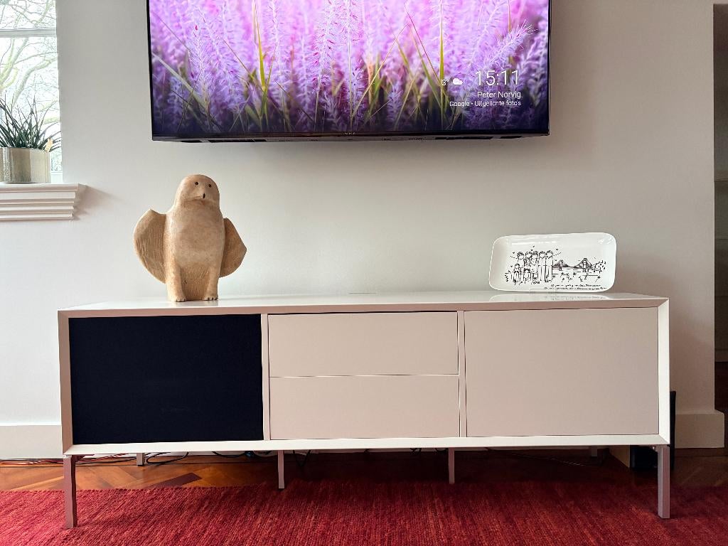 Stereomeubel van Clic (wit) - Model 231, Ophalen, Gebruikt, Modern. Strak., 150 tot 200 cm