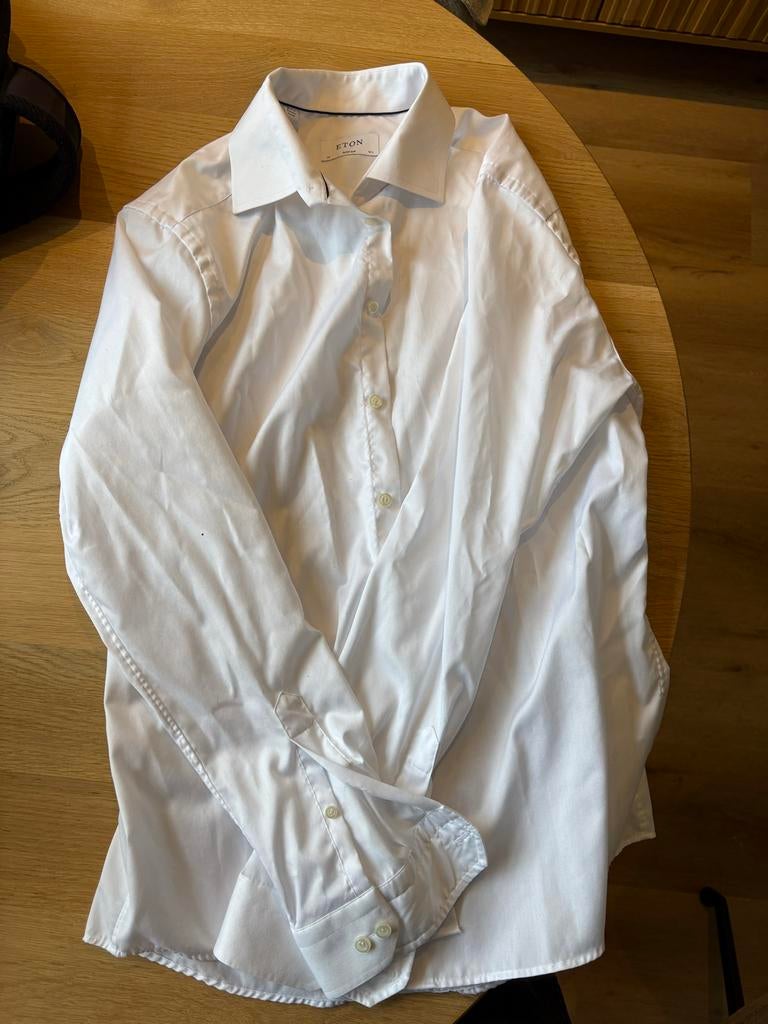 Eton Witte Blouse Maat 42, Ophalen of Verzenden, Nieuw, Wit, Halswijdte 41/42 (L)