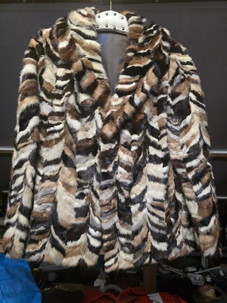 Vintage Bontjas, Kleding | Dames, Ophalen of Verzenden, Zo goed als nieuw, Maat 38/40 (M), Bruin