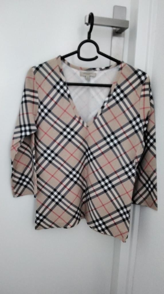 Burberry top S, Ophalen of Verzenden, Zo goed als nieuw, Burberry, Lange mouw