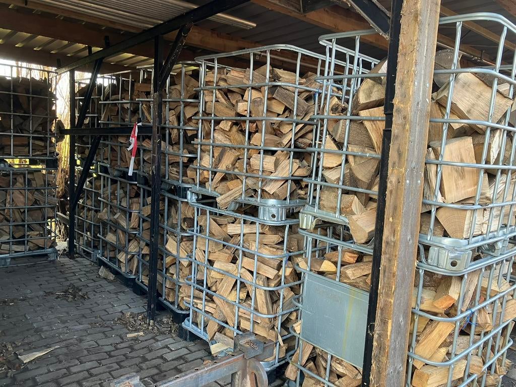 Haardhout openhaardhout droog 15 min. Vanaf Schiphol, Tuin en Terras, Haardhout, Minder dan 3 m³, Ophalen of Verzenden, Blokken
