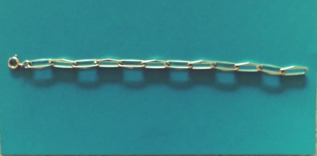 Schakelarmband closed for ever zilver 835,  lengte 19,5 cm., Verzenden, Zo goed als nieuw, Zilver, Zilver