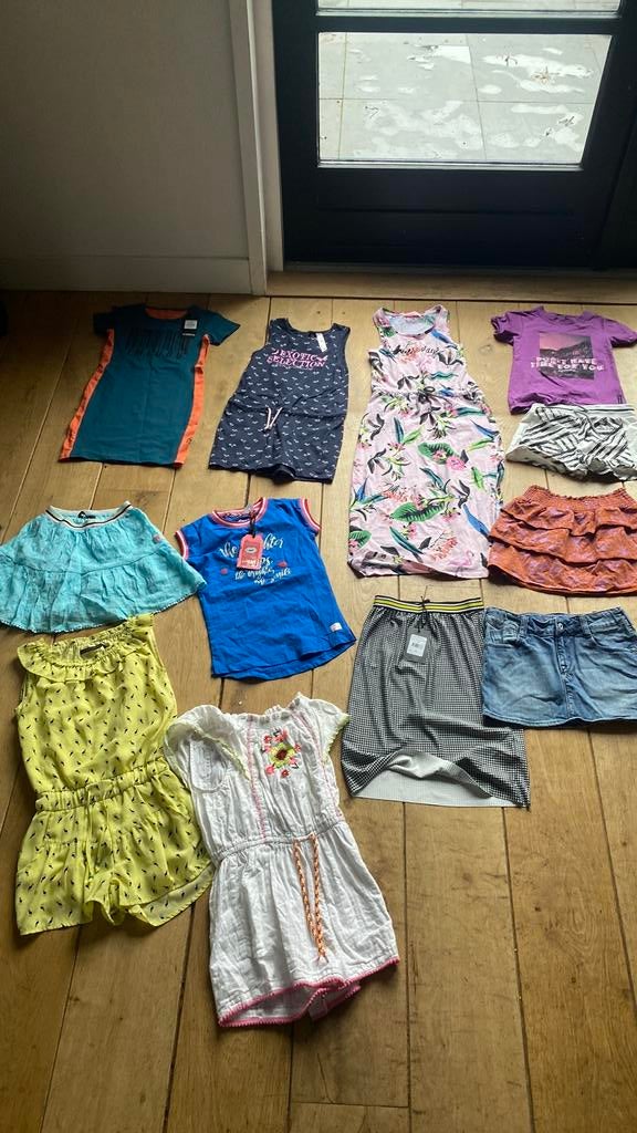 Kledingpakket zomer meisje maat 122/128 oa Tommy Hilfiger,Z8, Ophalen of Verzenden, Zo goed als nieuw