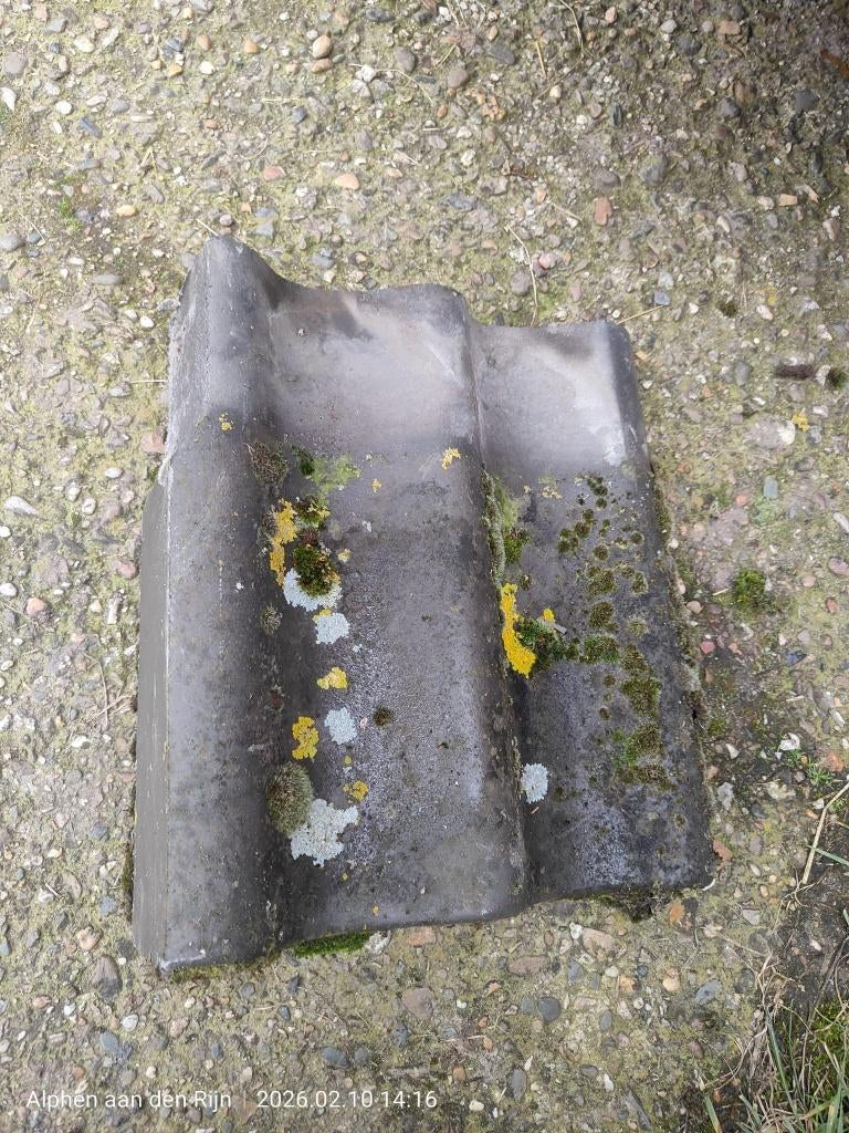 sneldek dakpan nokvorst hoekpan, Ophalen, Gebruikt, Steen of Klei, Minder dan 5 m²