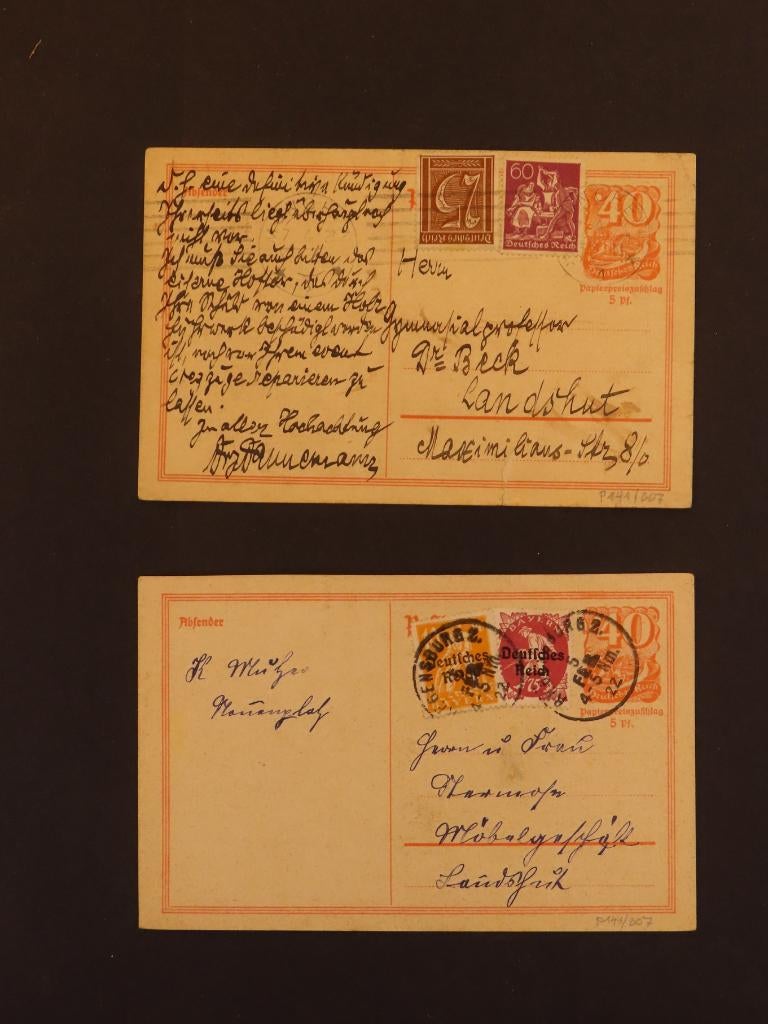 DEUTSCHES REICH - leuke partij KAARTEN - (BR44), Ophalen of Verzenden, Envelop