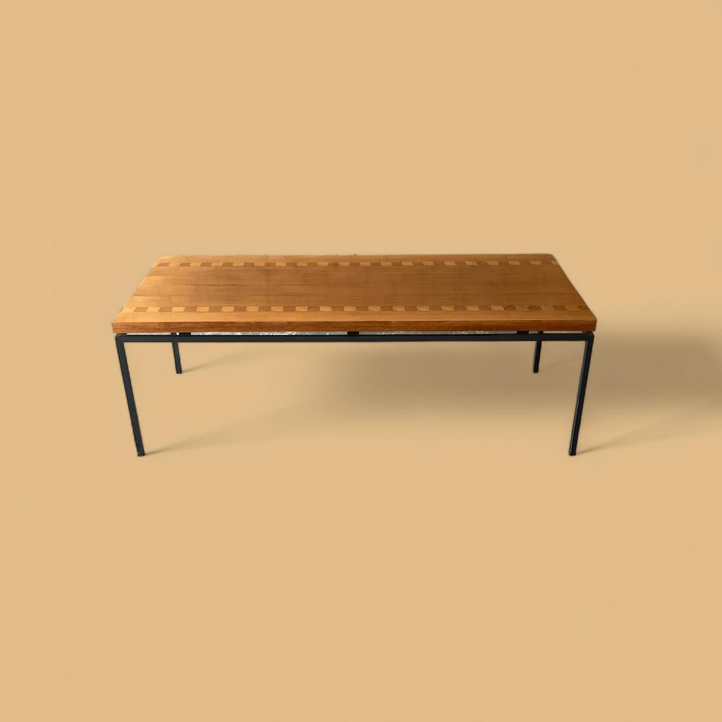Vintage design walnut  coffee table 1955-1965, Ophalen, Gebruikt, Onbekend, Pastoe Midcentury
