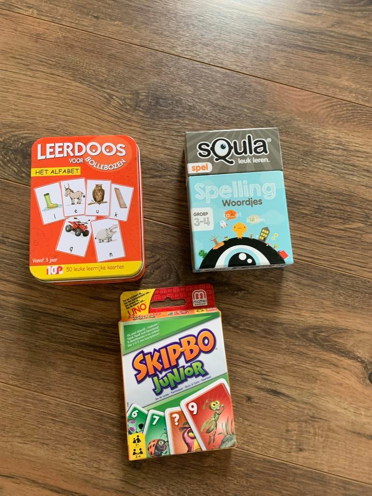 Educatieve spelletjes - Skipbo Junior, Squla, Leerdoos, Ophalen of Verzenden, Zo goed als nieuw