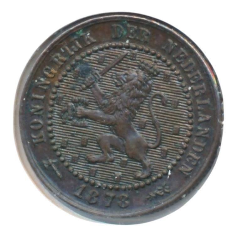 Nederland 1 Cent 1878 Willem III, Postzegels en Munten, Munten | Nederland, Ophalen of Verzenden, Koning Willem III, 1 cent, Losse munt