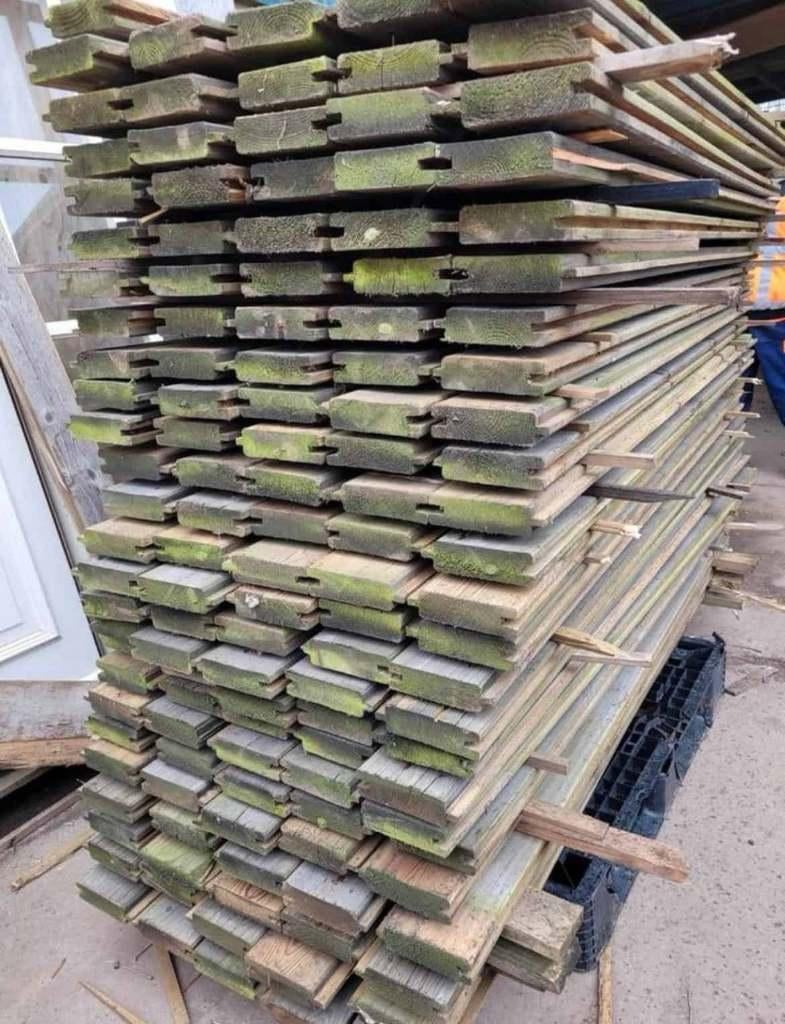 5 - Blokhutprofiel planken, Ophalen, Gebruikt, 250 cm of meer, Planken