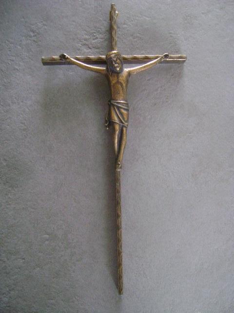 koperen kruisje, Ophalen of Verzenden, Gebruikt