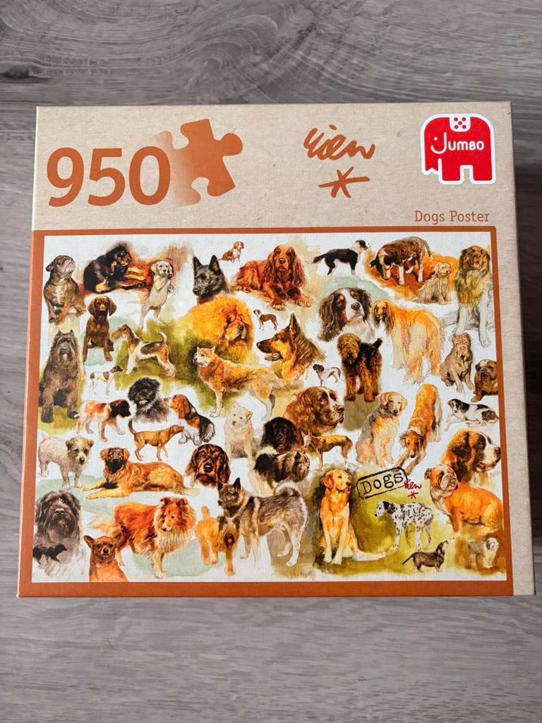 Jumbo puzzel Rien dogs, Ophalen of Verzenden, 500 t/m 1500 stukjes, Zo goed als nieuw