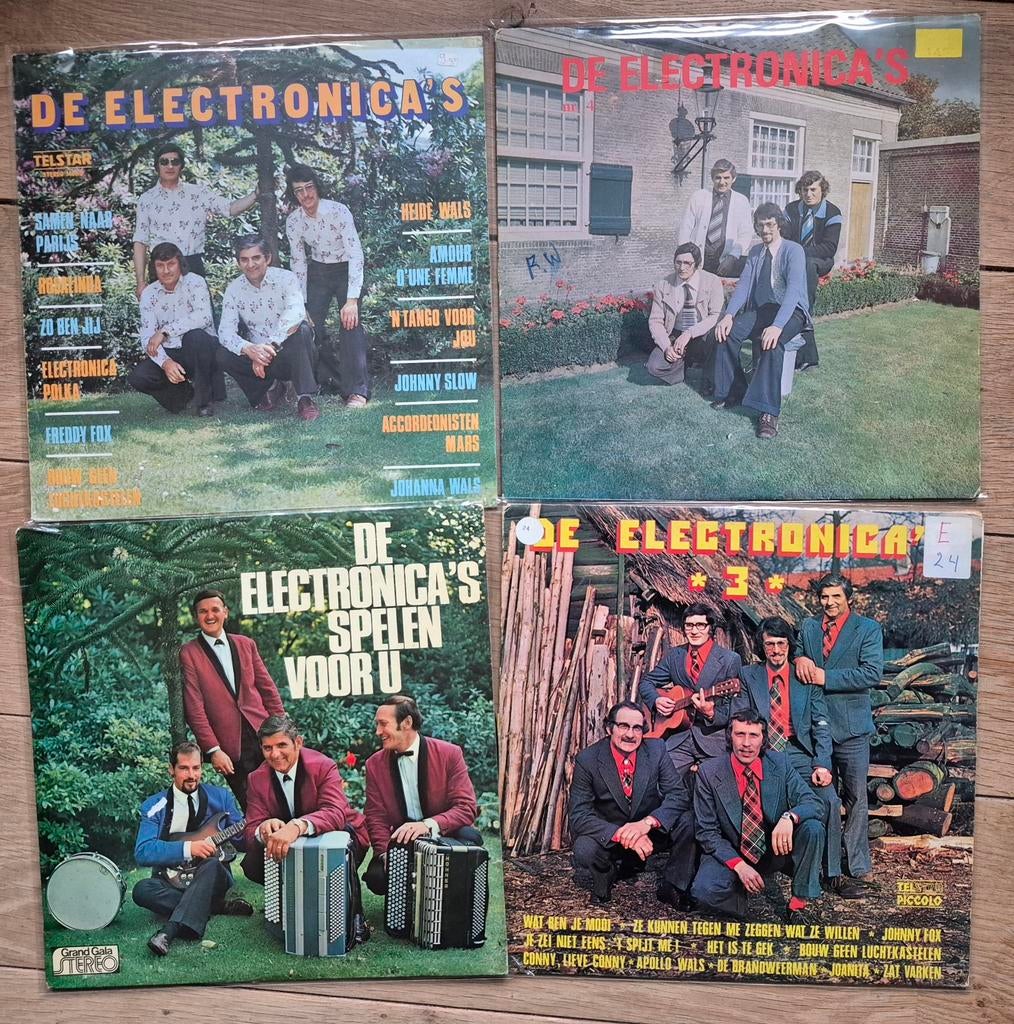 4 x Electronica's op LP piraten hits vinyl zeldzaam, Ophalen of Verzenden, 12 inch, Levenslied of Smartlap
