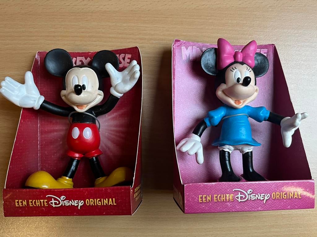 AH Disney Mickey Mouse en Minnie Mouse, Verzamelen, Ophalen, Overige figuren, Gebruikt, Beeldje of Figuurtje
