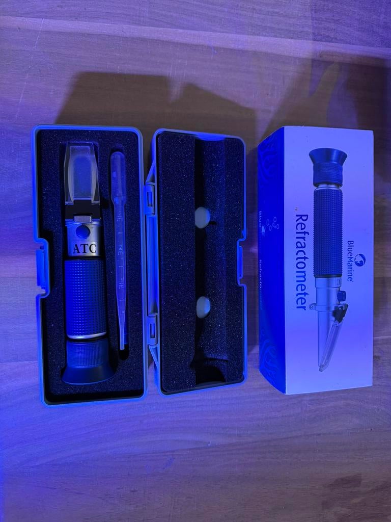 Blue Marine refractometer zoutmeter voor zeeaquaria, Dieren en Toebehoren, Ophalen of Verzenden, Zo goed als nieuw, Overige typen