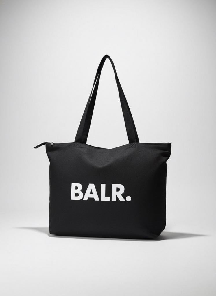 BALR. canvas sport- & schoudertas – nieuw (zwart), 30 cm of meer, Zwart, Ophalen of Verzenden, Nieuw