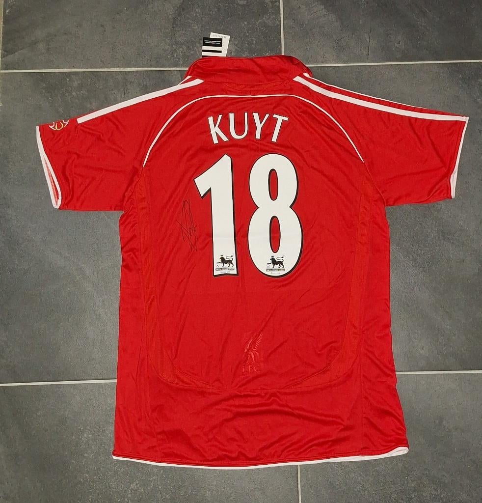 Shirt Liverpool met originele handtekening; Dirk Kuyt (2), Ophalen of Verzenden, Nieuw, Buitenlandse clubs, Shirt