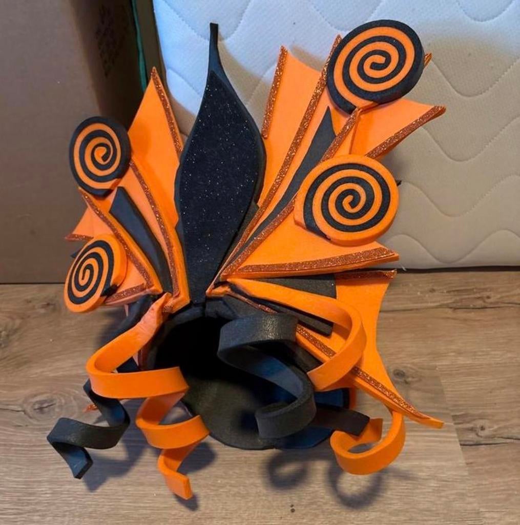 Carnavalshoed Oranje/Zwart - Nieuw, Kleding | Dames, Carnavalskleding en Feestkleding, Ophalen, Nieuw, Carnaval, Accessoires