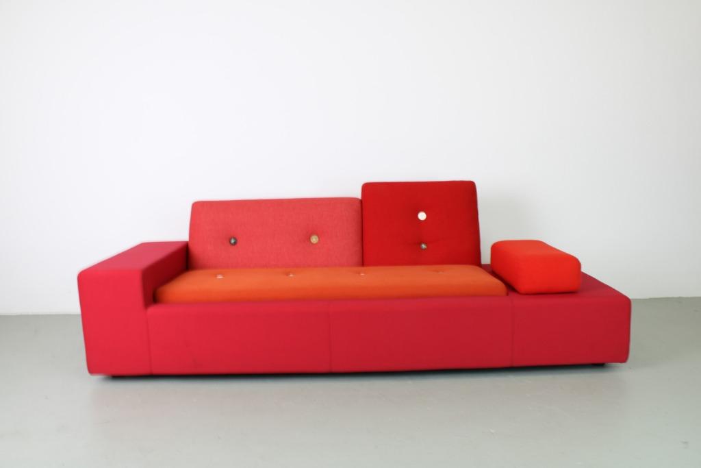 Vitra Poldersofa XS, Rood, Ophalen, Gebruikt, 75 tot 100 cm