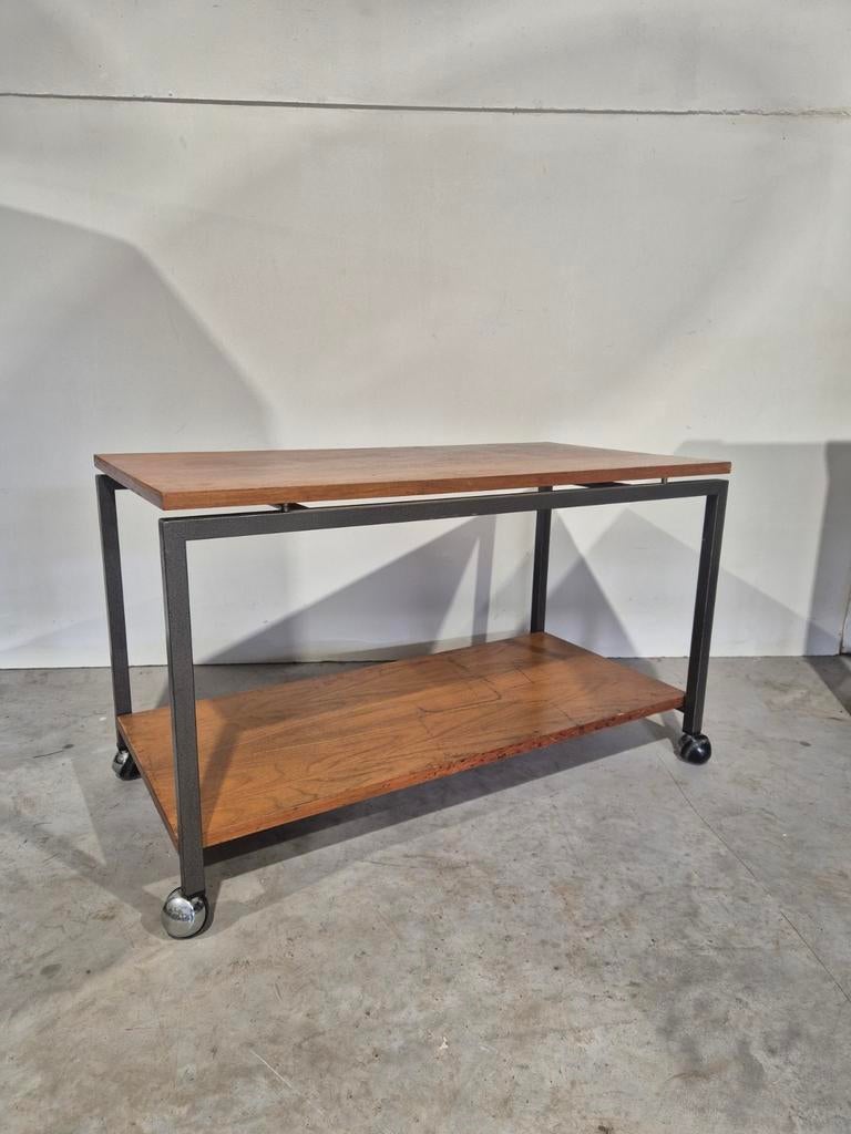 Vintage pastoe stijl side table lp audio tafeltje, Ophalen of Verzenden