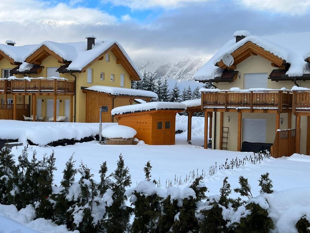 Vakantiehuis 6p.Hottub, 200m v.d.skilift in Oostenrijk, In bergen of heuvels, Dorp, Afwasmachine, Chalet, Bungalow of Caravan