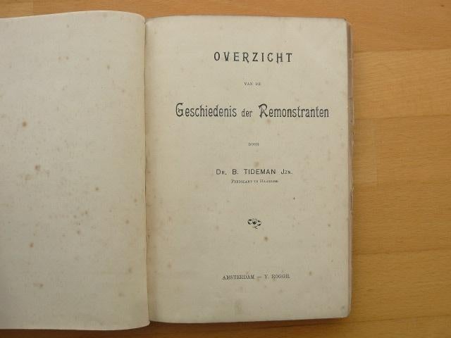 Overzicht van de geschiedenis der Remonstranten 1897, Antiek en Kunst, Ophalen of Verzenden