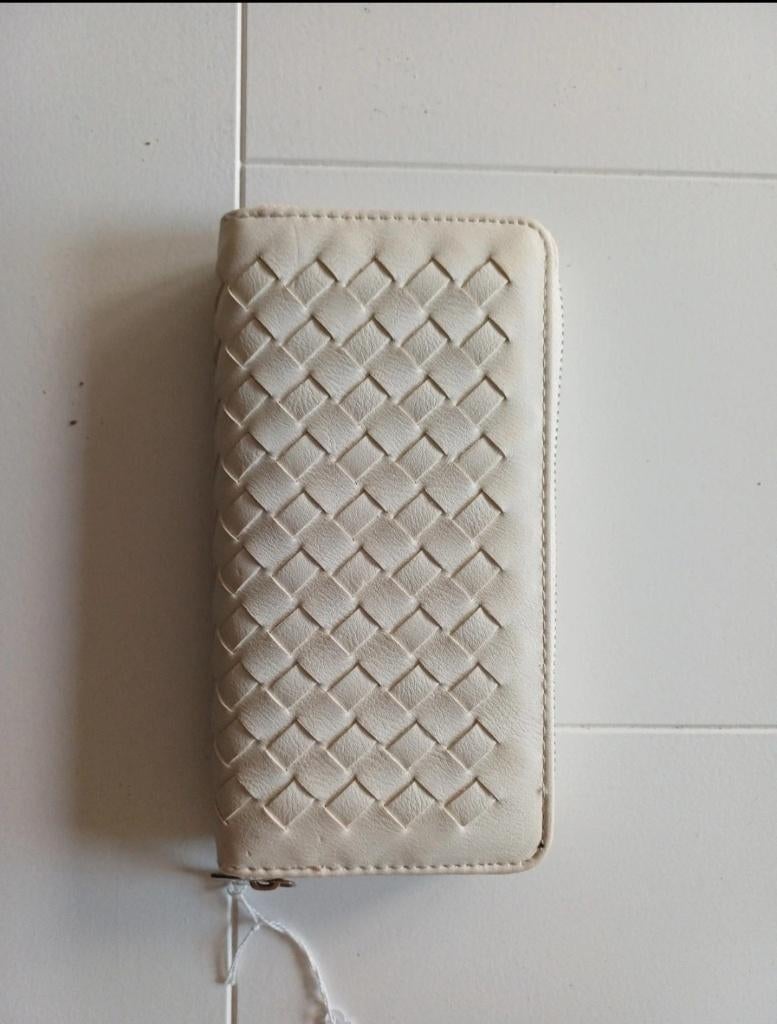 Portemonnee met print en rits, Ophalen of Verzenden, Nieuw, Beige, Overige merken