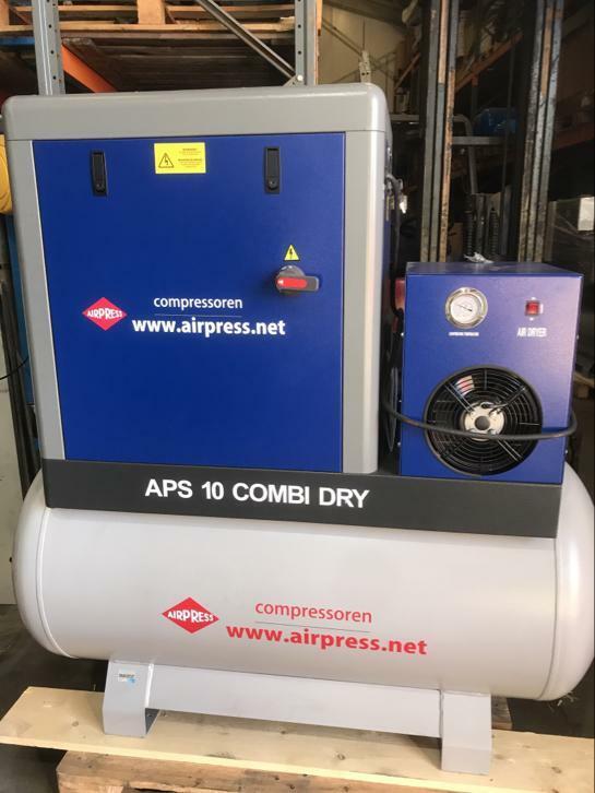Nieuwe Airpress schroefcompressors  7,5 &10 Pk Compleet, Doe-het-zelf en Verbouw, Compressors, Ophalen, 800 liter/min of meer