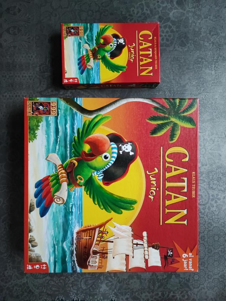 Catan Junior + Gratis Reiseditie, Hobby en Vrije tijd, Gezelschapsspellen | Bordspellen, Ophalen of Verzenden, Zo goed als nieuw