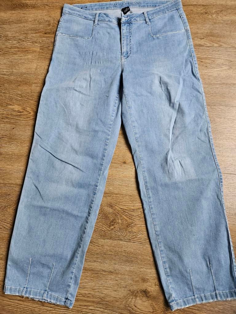 Adia fashion jeans, Blauw, Maat 42/44 (L), Ophalen of Verzenden, Onder de knie