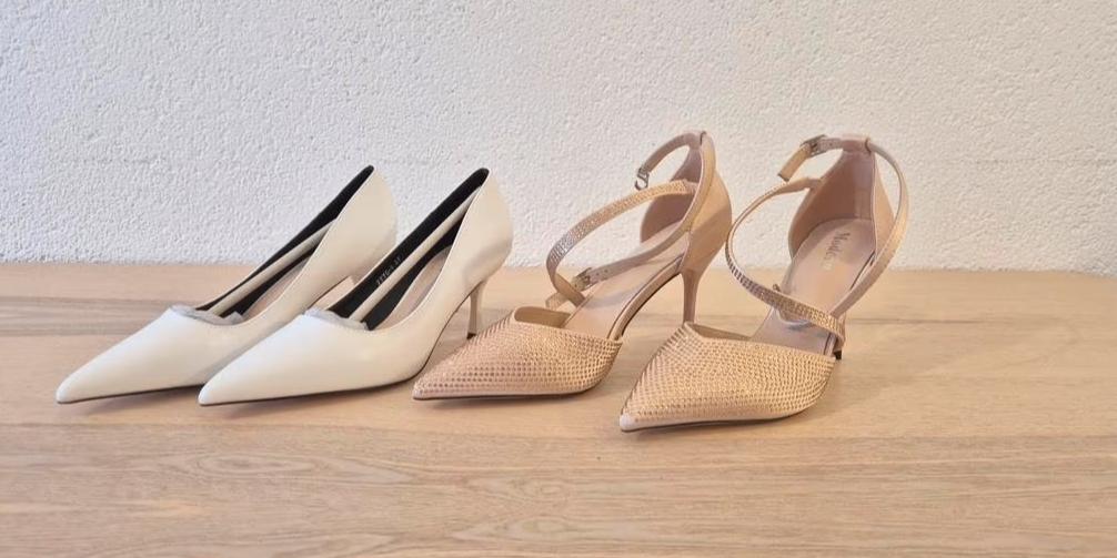 Bruidsschoenen (Wit & Licht roze), Ophalen, Zo goed als nieuw, Wit, Sneakers of Gympen
