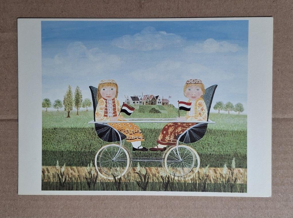 Laetitia de Haas - Koninginnedag op Marken, 1976., Ophalen of Verzenden, 1980 tot heden, Ongelopen, Overige thema's