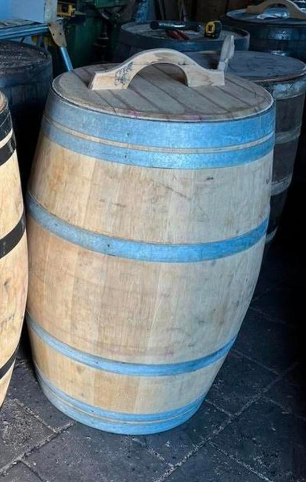 Eiken houten regenton 225 liter wijnvat whiskyvat, Gerard Krale, 150 liter of meer, Nieuw, Ophalen of Verzenden