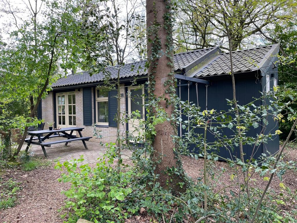 Te huur vakantiehuisje 4 personen Drouwen, Vakantie, Vakantiehuizen | Nederland, In bos, 2 slaapkamers, Wasmachine, Eigenaar