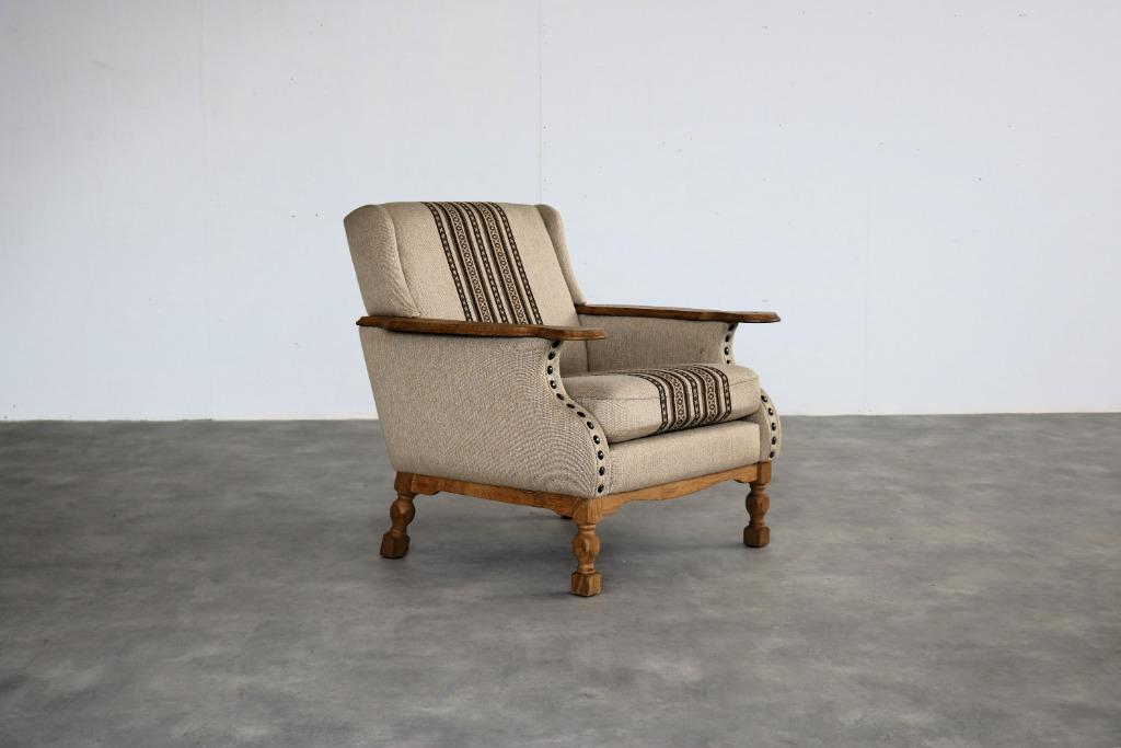 brutalist fauteuil | armchair | jaren 60 | Deens, Gebruikt, ., 75 tot 100 cm, Ophalen of Verzenden