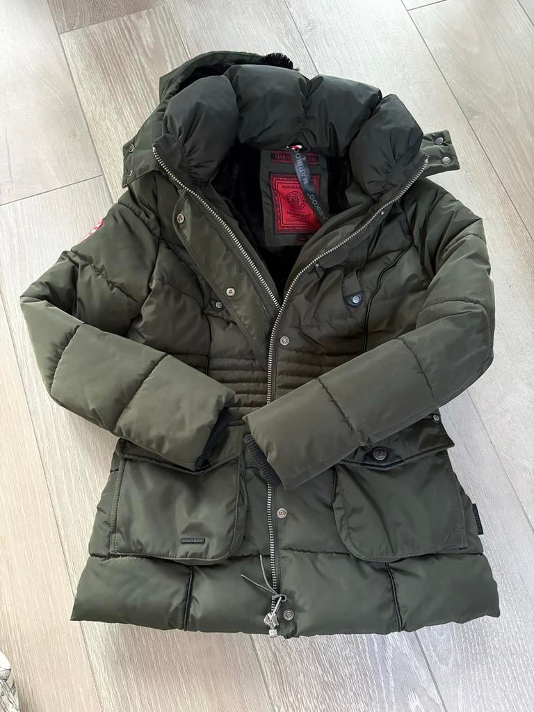 Marikoo Winterjas - Maat S, Kleding | Dames, Ophalen, Zo goed als nieuw, Maat 36 (S), Groen
