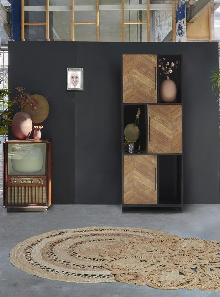 OMG cabinet ROF003 l Whoon l Room108 l van €1629 voor €405, Ophalen, Met deur(en), Teakhout, 200 cm of meer