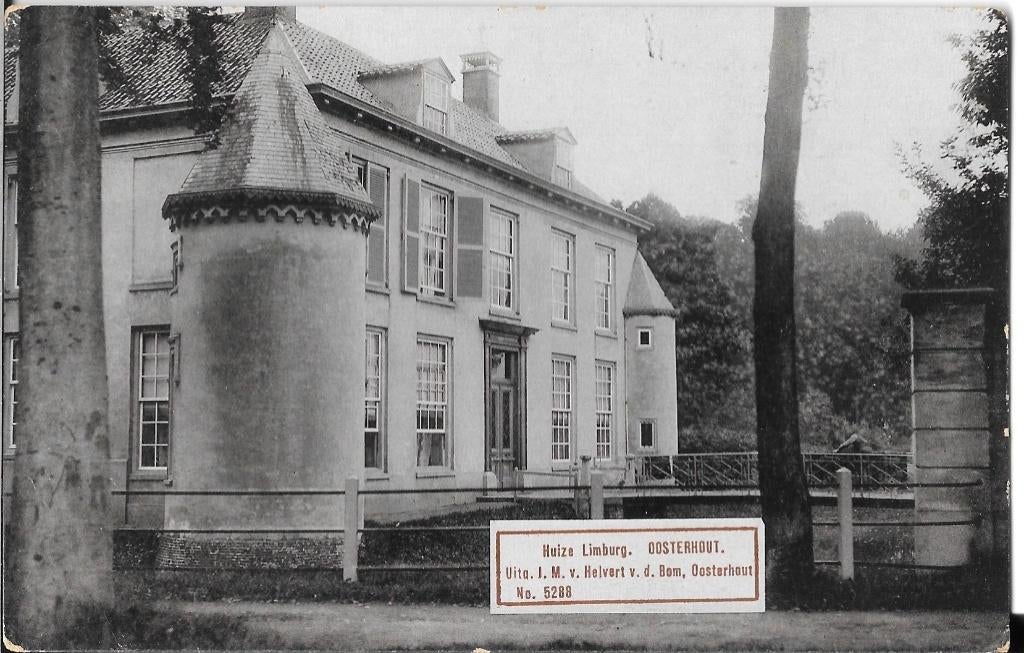 Oosterhout Huize Limburg, Ophalen of Verzenden, Voor 1920, Gelopen, Noord-Brabant
