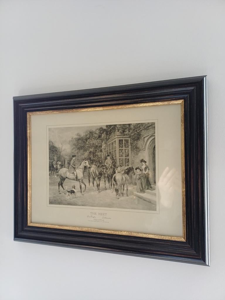 Klassieke print in lijst 39 x 49 cm, Antiek en Kunst, Ophalen of Verzenden