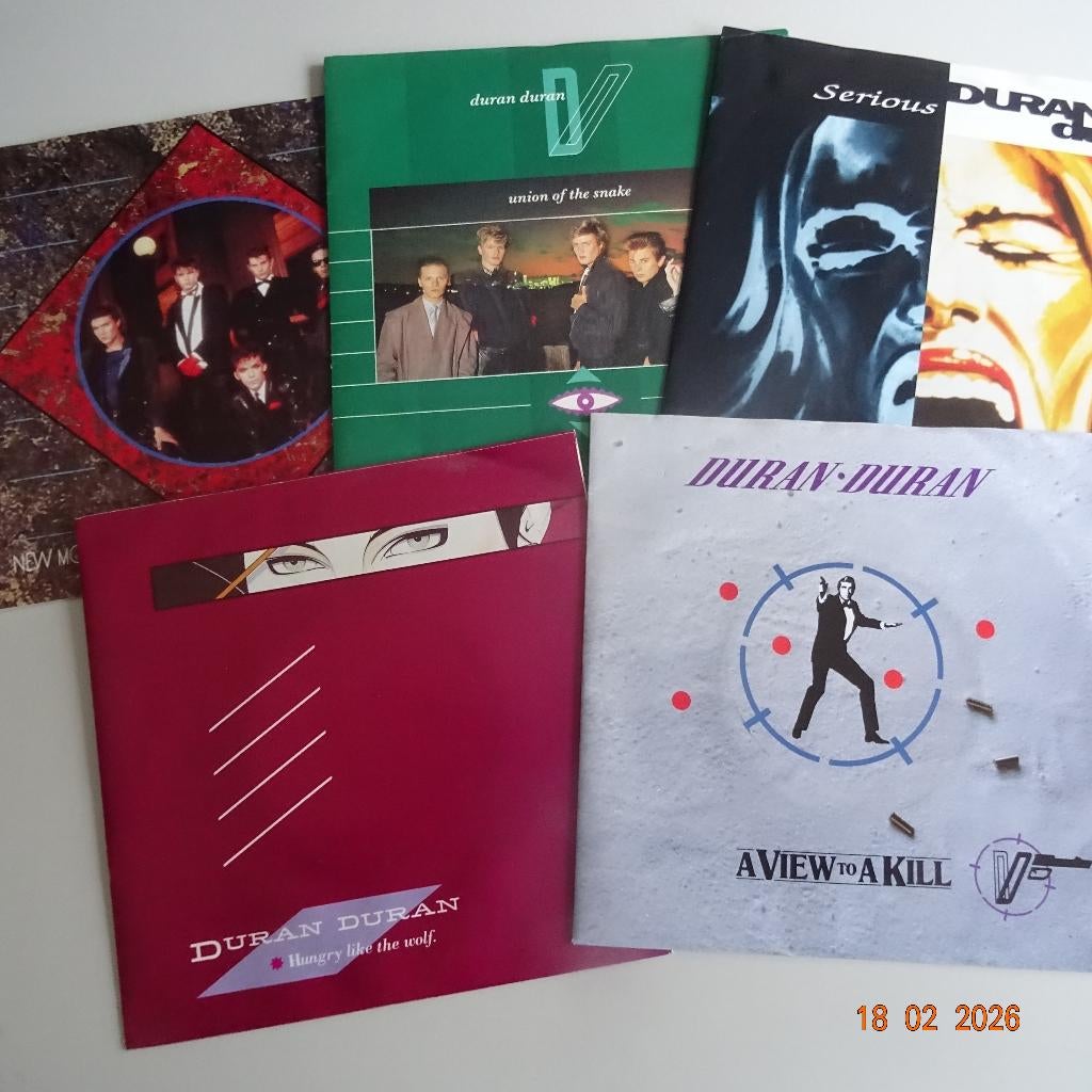 5 singles van Duran Duran, Cd's en Dvd's, Vinyl Singles, Gebruikt, Single, Pop, 7 inch, Verzenden