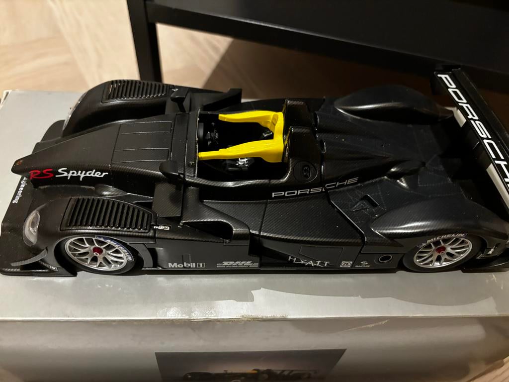 Porsche RS Spyder LMP2 2008 AutoArt 1:18, Hobby en Vrije tijd, Modelauto's | 1:18, Zo goed als nieuw, Auto, Autoart, Ophalen of Verzenden
