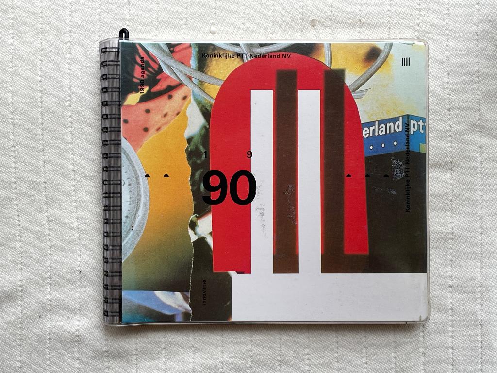 KPN, PTT agenda 1990, Verzenden, Nieuw, KPN, PTT, Vorm vijf grafisch Ontwerpteam bNO ’s-Gravenhage., Overige onderwerpen
